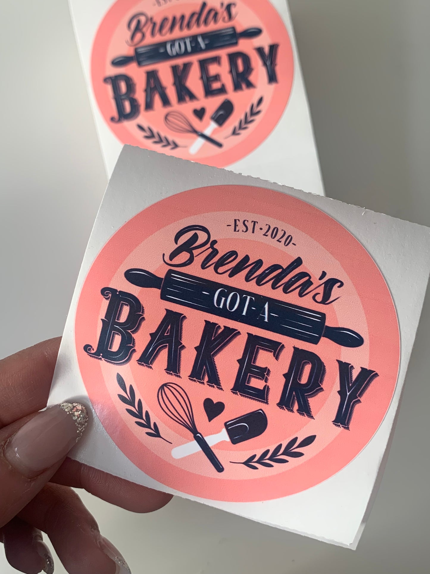50 Custom Logo Stickers