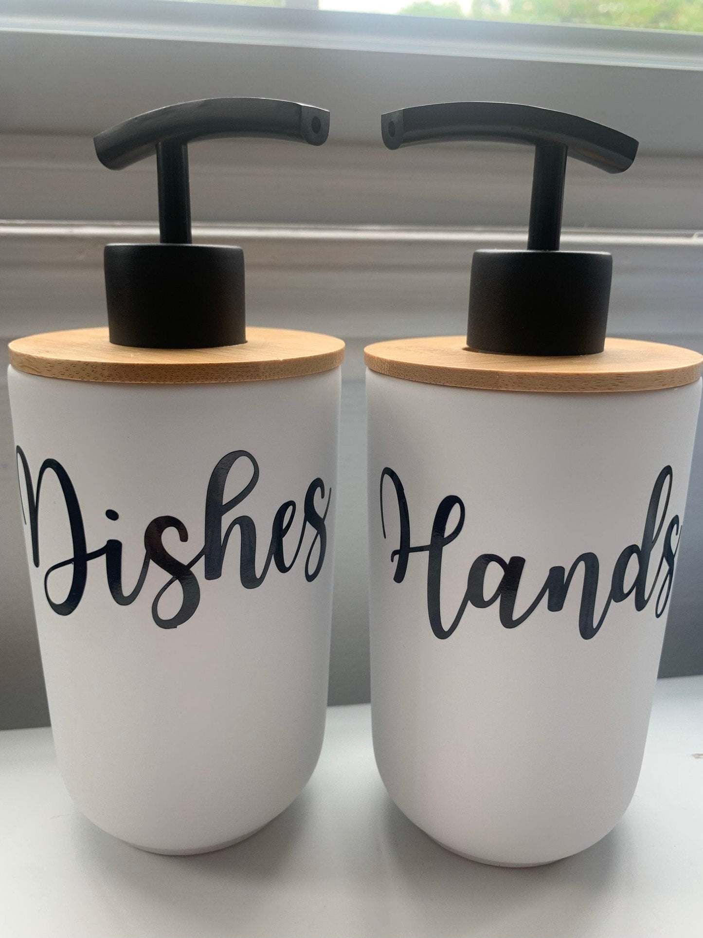 Hands And Dishes Bottle Decals | Soap Bottle Labels | Dispenser Bottle Labels | Hand Soap Label | Dish Soap Label | Kitchen Bathroom Labels - Creationz By Saba