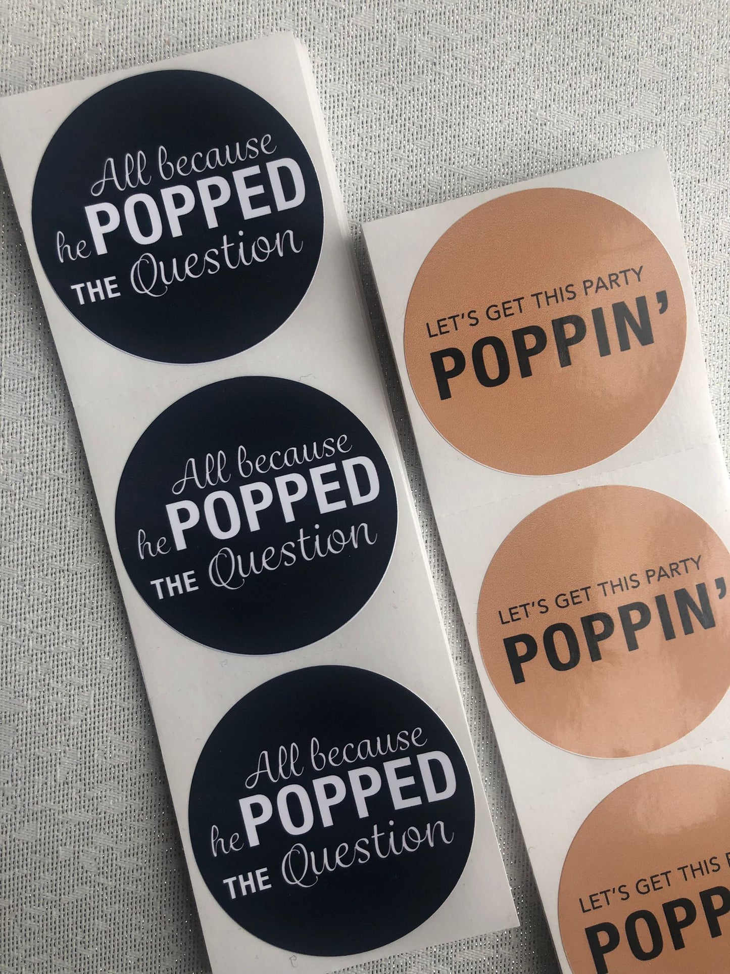 Popcorn Wedding Stickers - Creationz By Saba