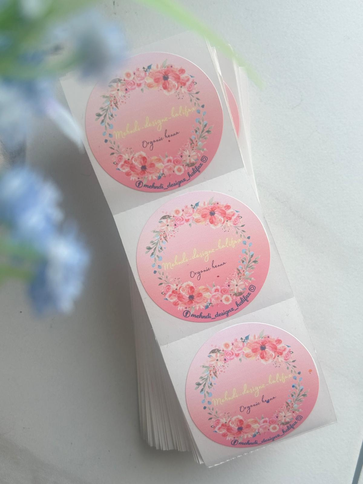 Custom Business Logo Stickers - Creationz By Saba