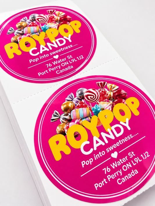 3" Circle Custom Logo Stickers