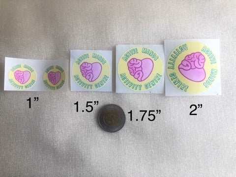 100 Custom Logo Stickers - Creationz By Saba