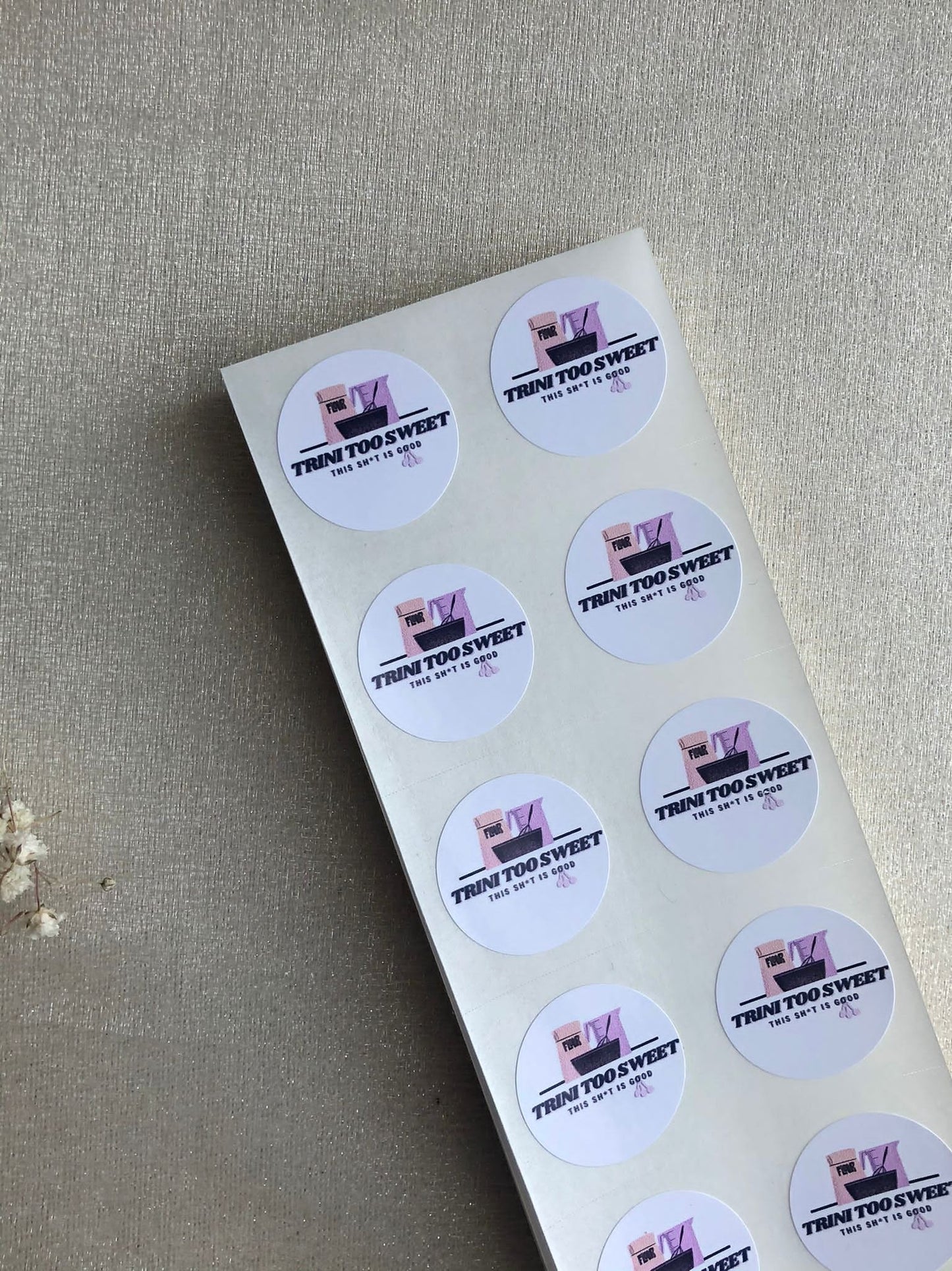 1000 Custom Logo Stickers - Creationz By Saba