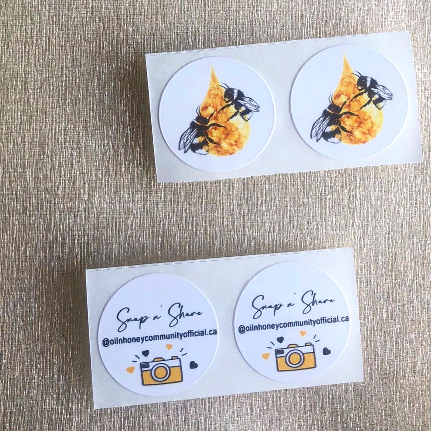 1000 Custom Logo Stickers - Creationz By Saba