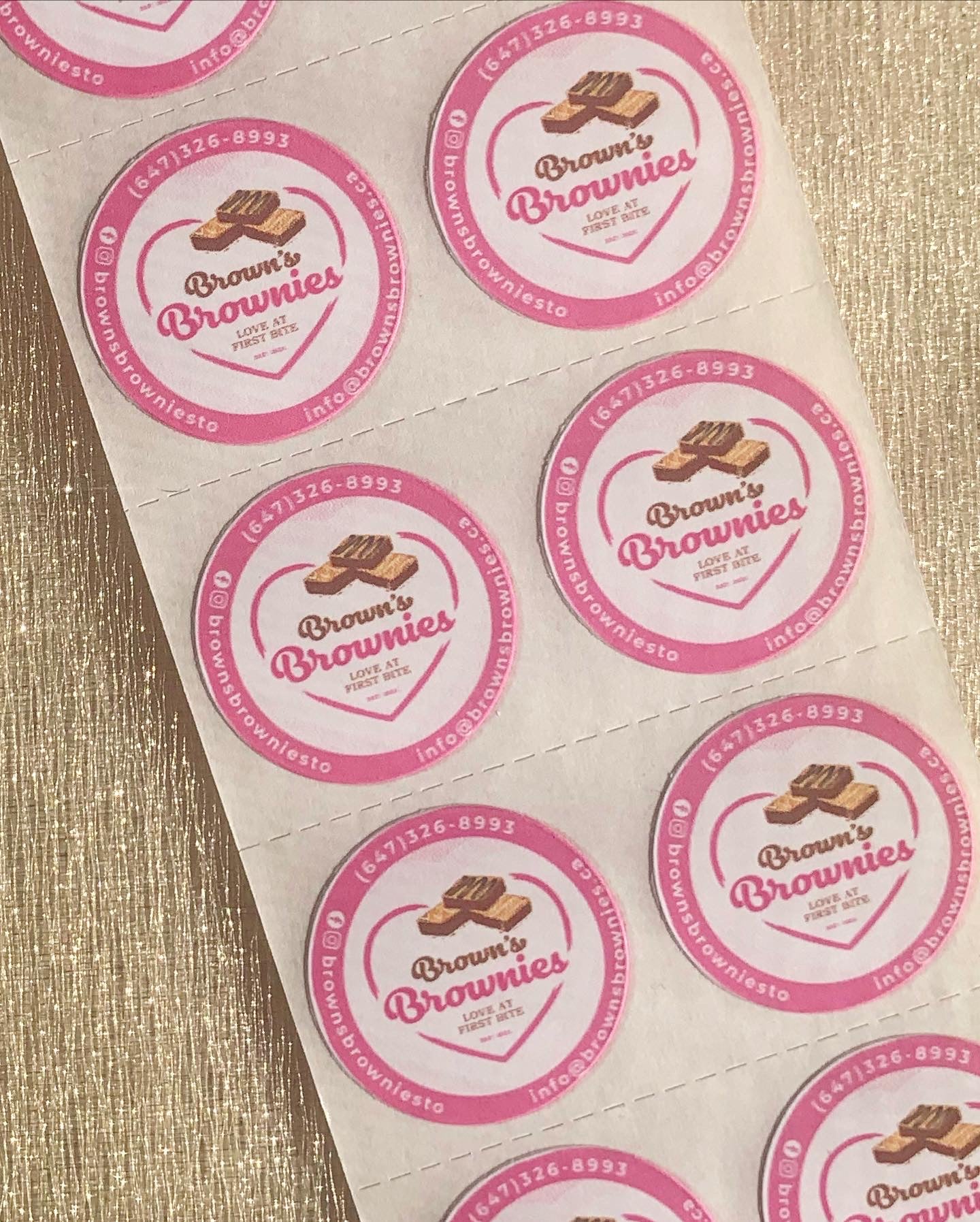 1000 Custom Logo Stickers - Creationz By Saba