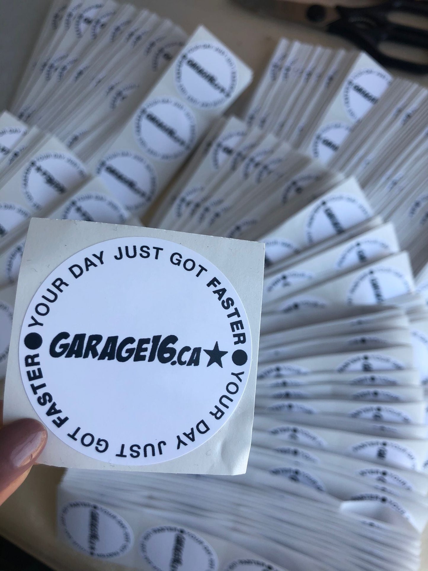 1000 Custom Logo Stickers - Creationz By Saba