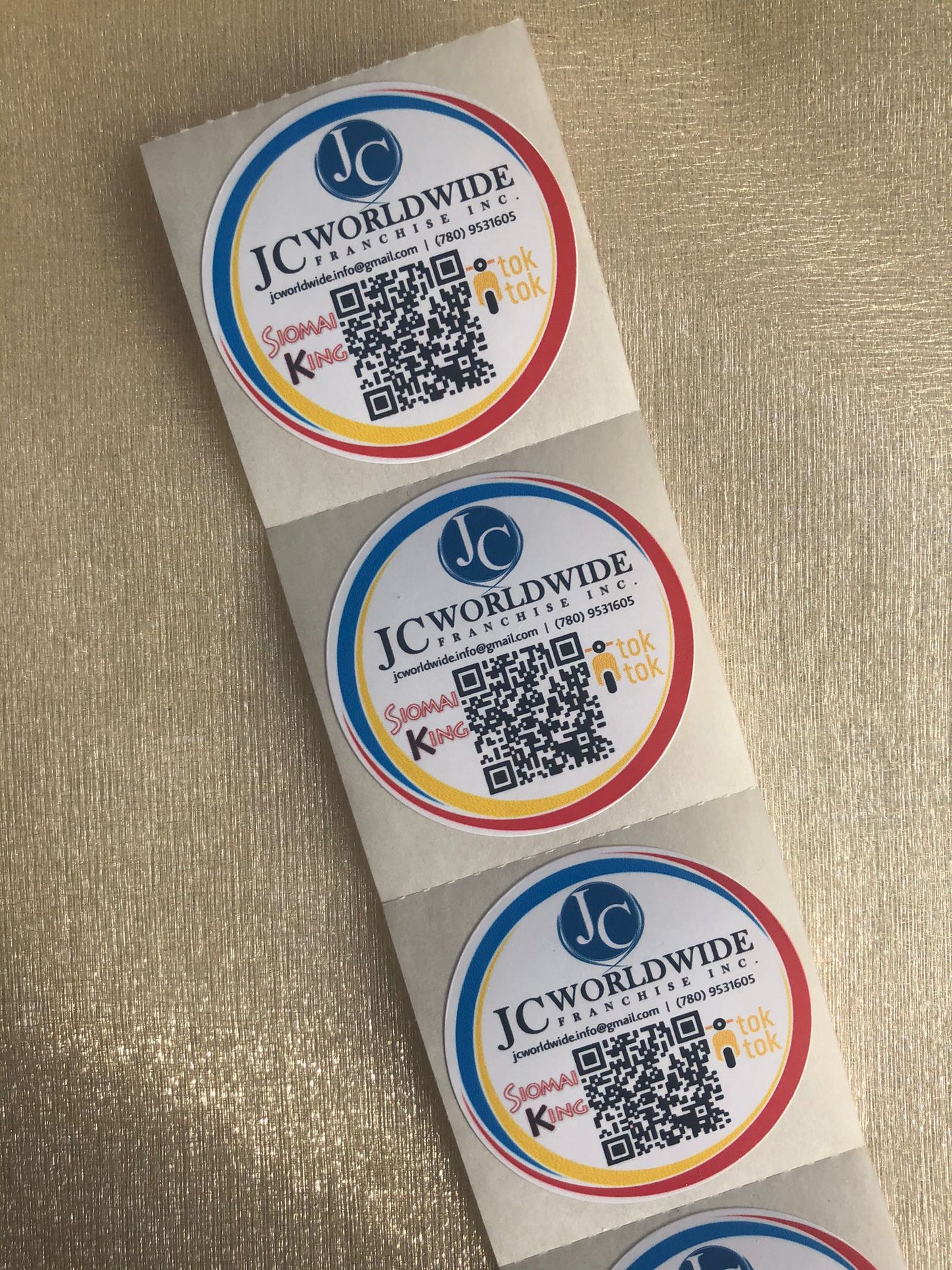 1000 Custom Logo Stickers - Creationz By Saba