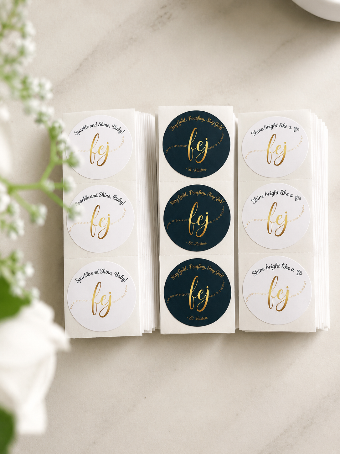 50 Custom Logo Stickers