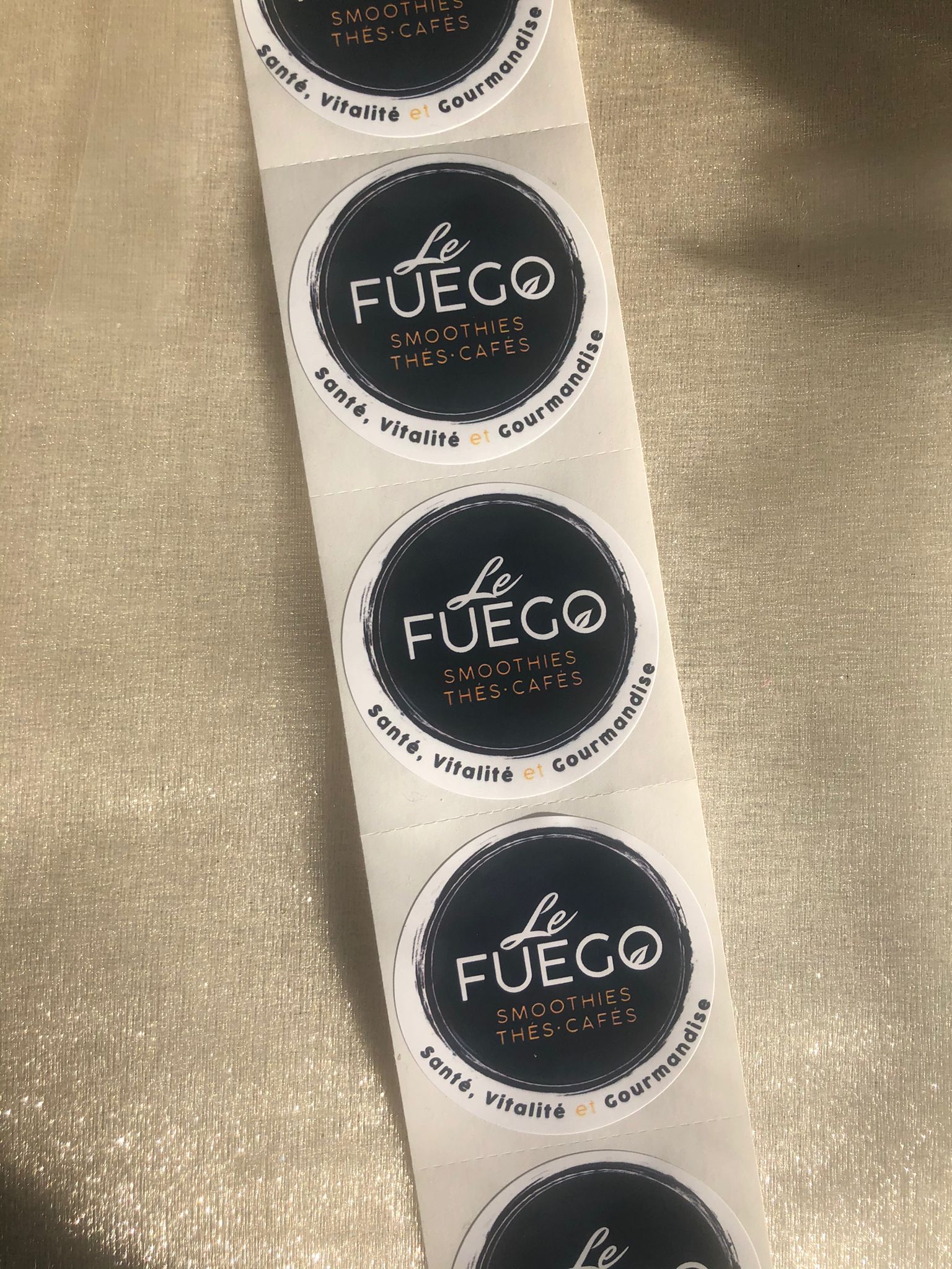 2" Circle Custom Logo Stickers - Creationz By Saba