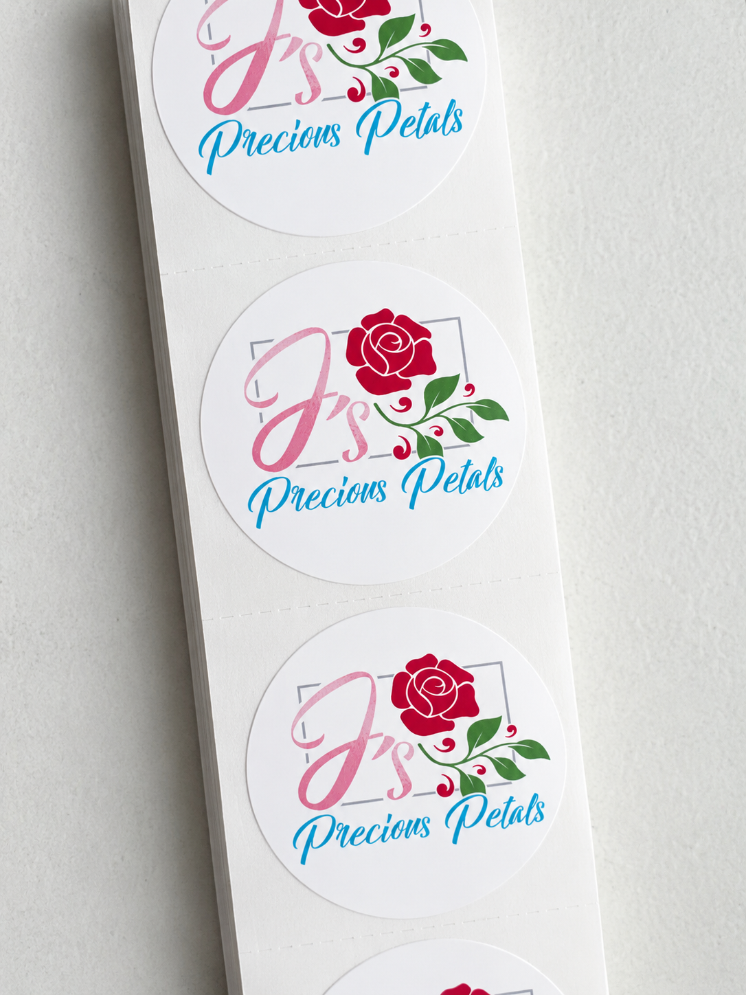 1.5" Circle Custom Logo Stickers