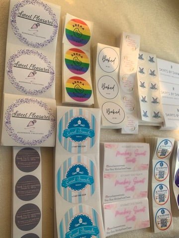 3" Circle Custom Logo Stickers - Creationz By Saba