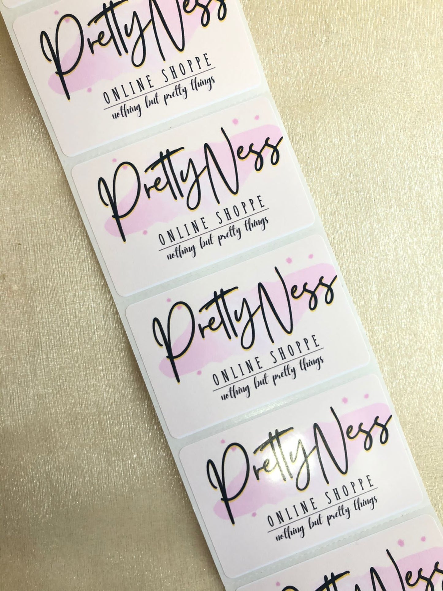 400 Custom Logo Stickers - Creationz By Saba