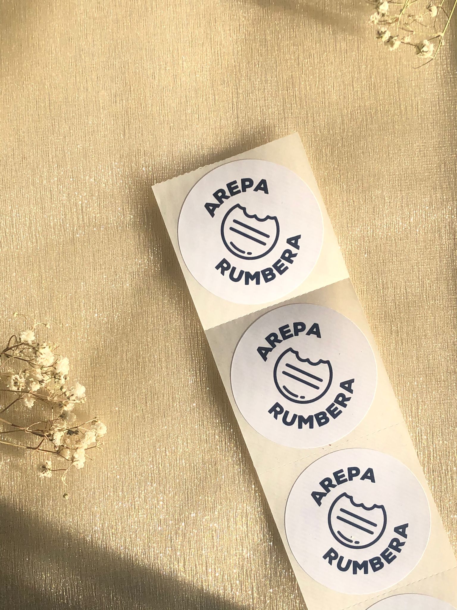 400 Custom Logo Stickers - Creationz By Saba