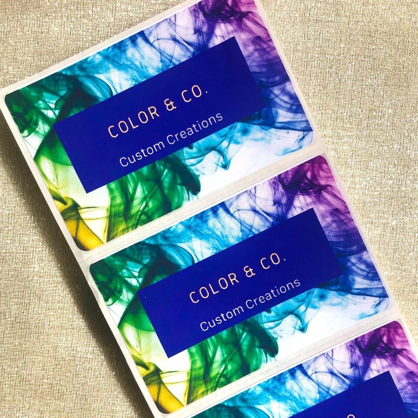 400 Custom Logo Stickers - Creationz By Saba