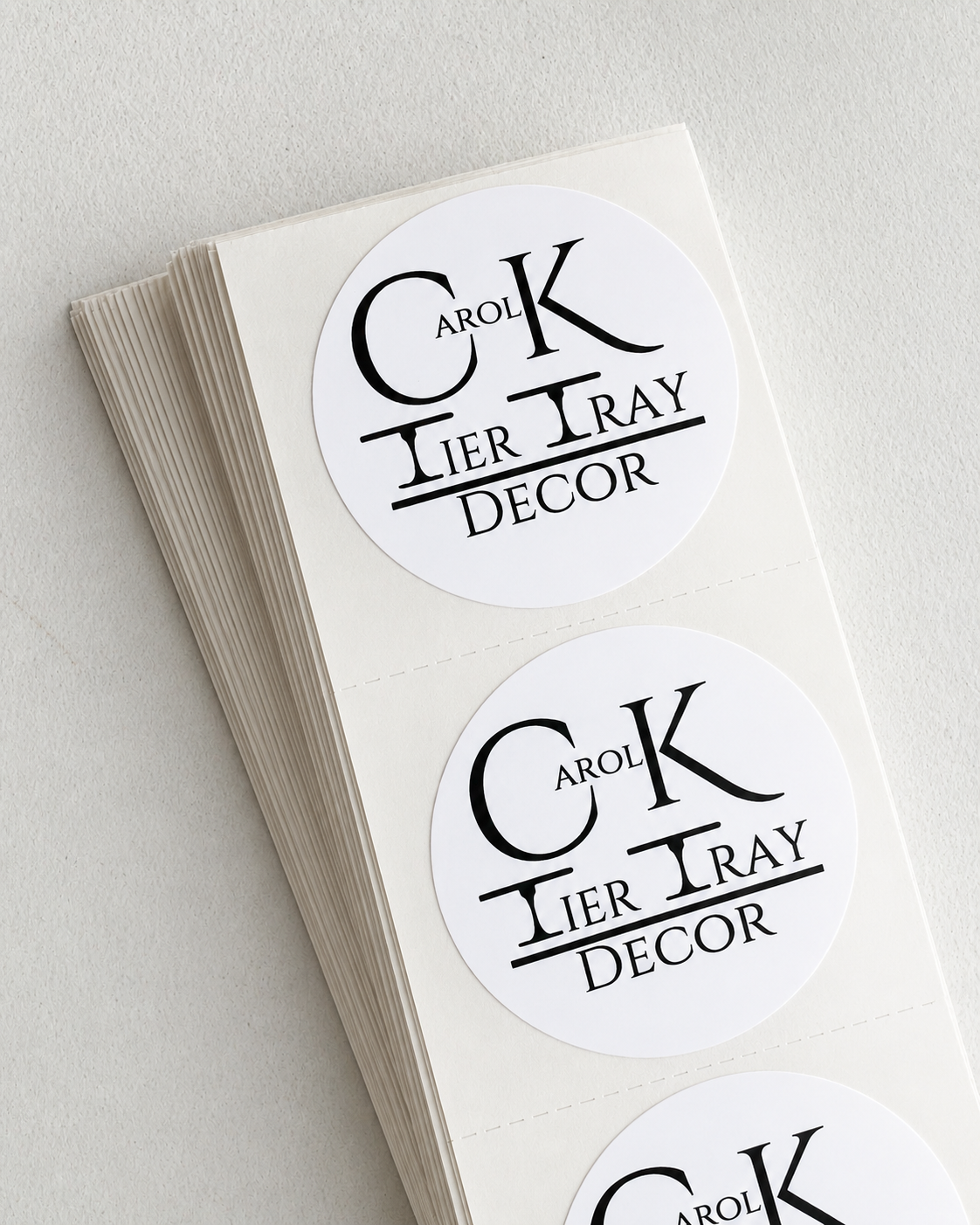 1.5" Circle Custom Logo Stickers