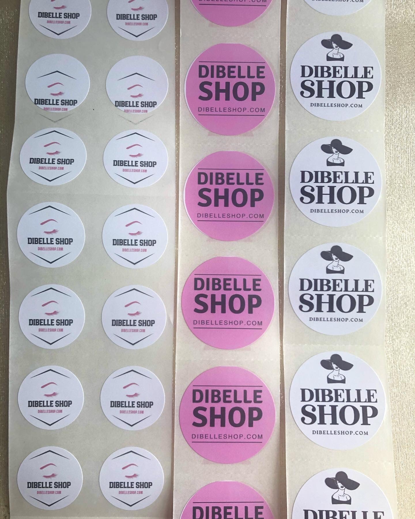 50 Custom Logo Stickers - Creationz By Saba