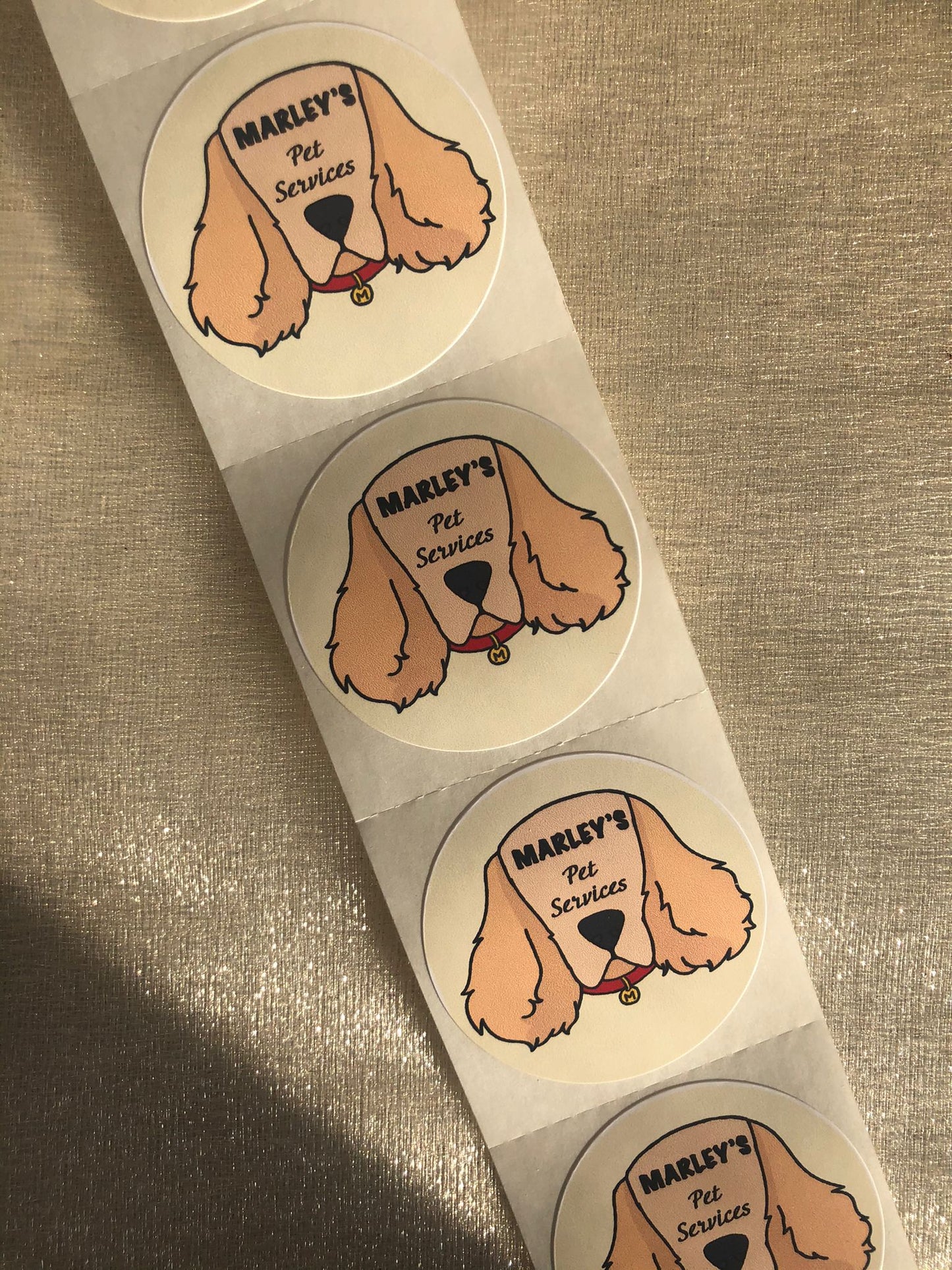 50 Custom Logo Stickers - Creationz By Saba