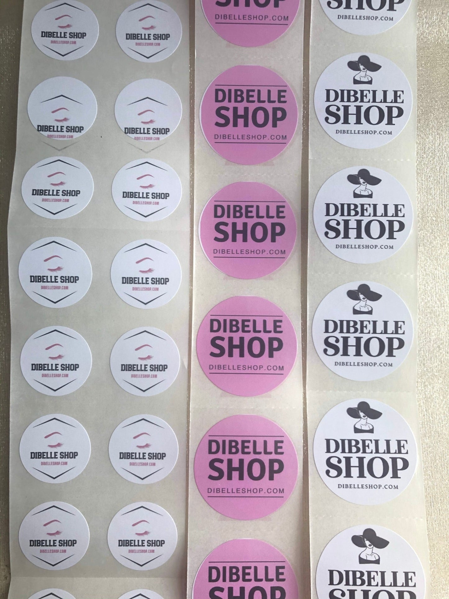 50 Custom Logo Stickers - Creationz By Saba