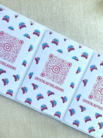 50 Custom Logo Stickers - Creationz By Saba