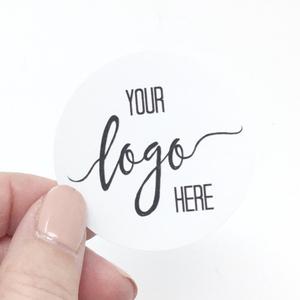 50 Custom Logo Stickers - Creationz By Saba