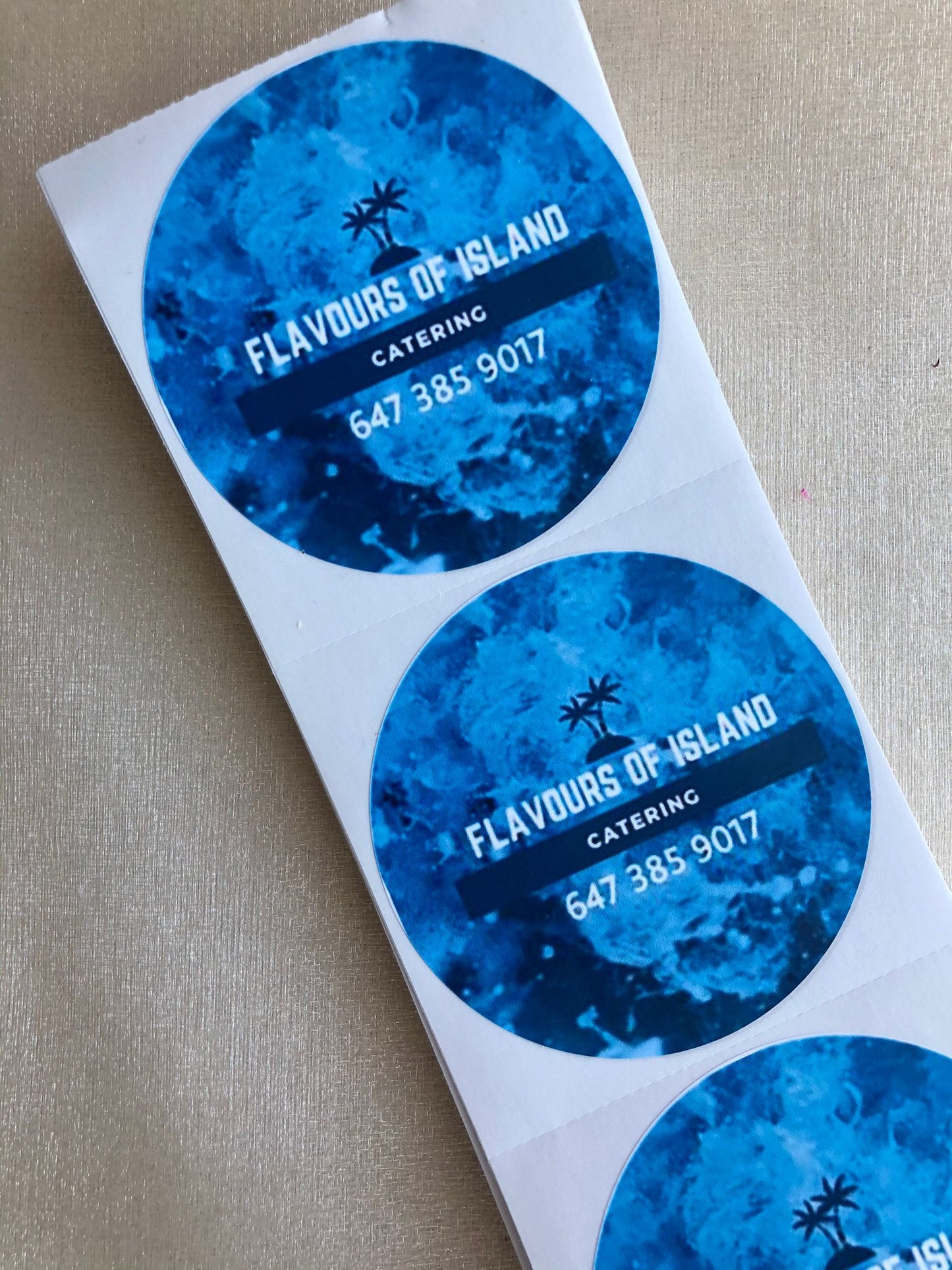 50 Custom Logo Stickers - Creationz By Saba