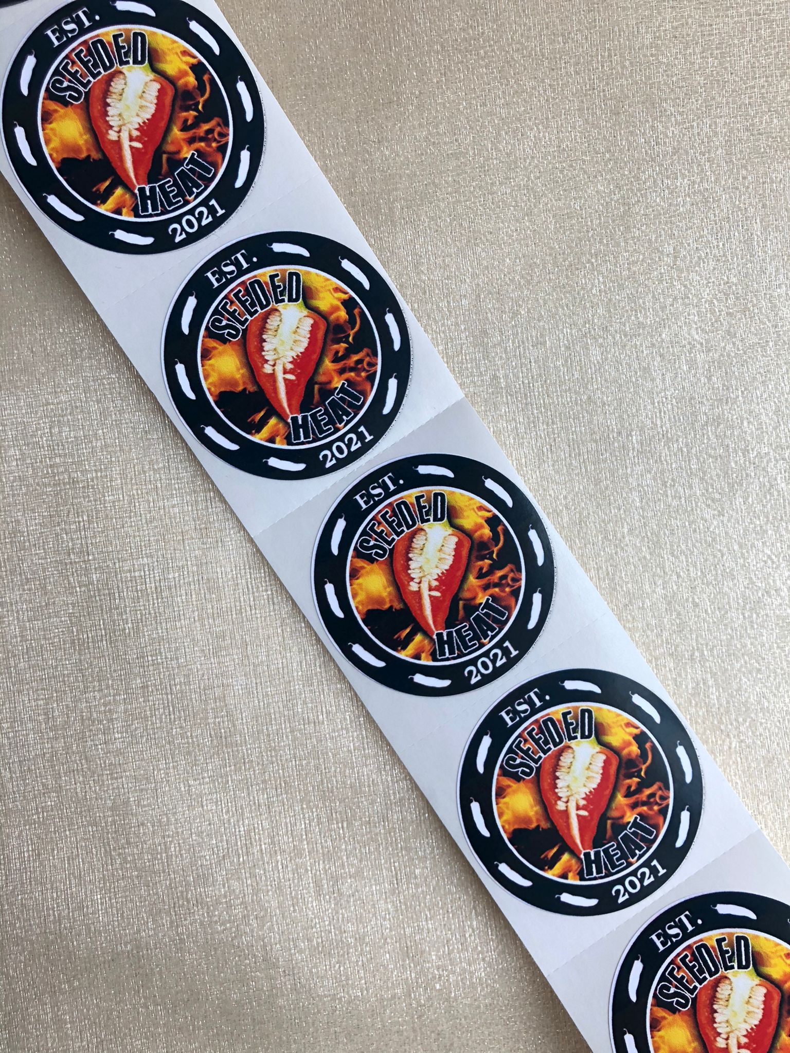 500 Custom Logo Stickers - Creationz By Saba