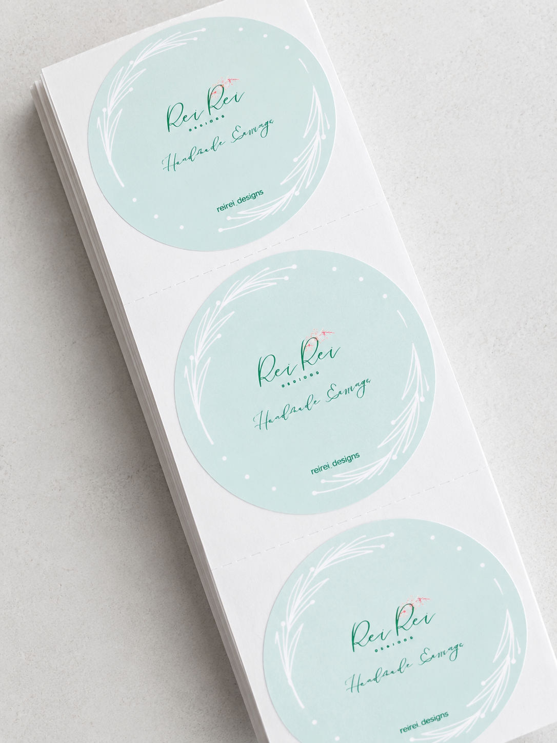 1.5" Circle Custom Logo Stickers