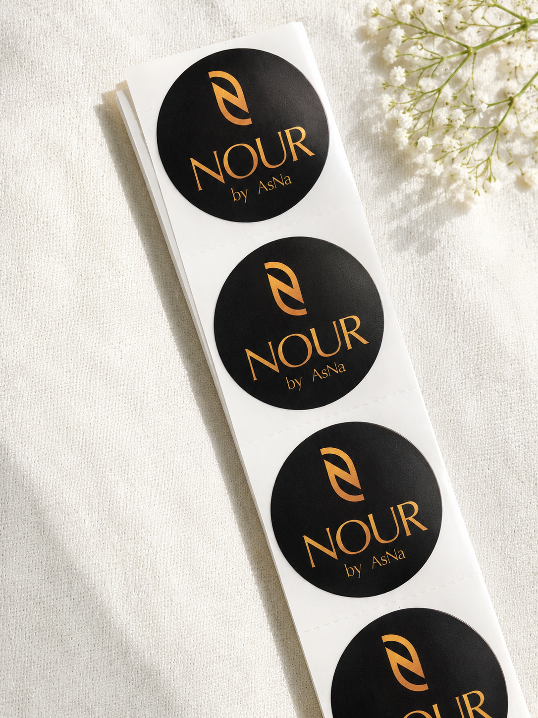 2" Circle Custom Logo Stickers