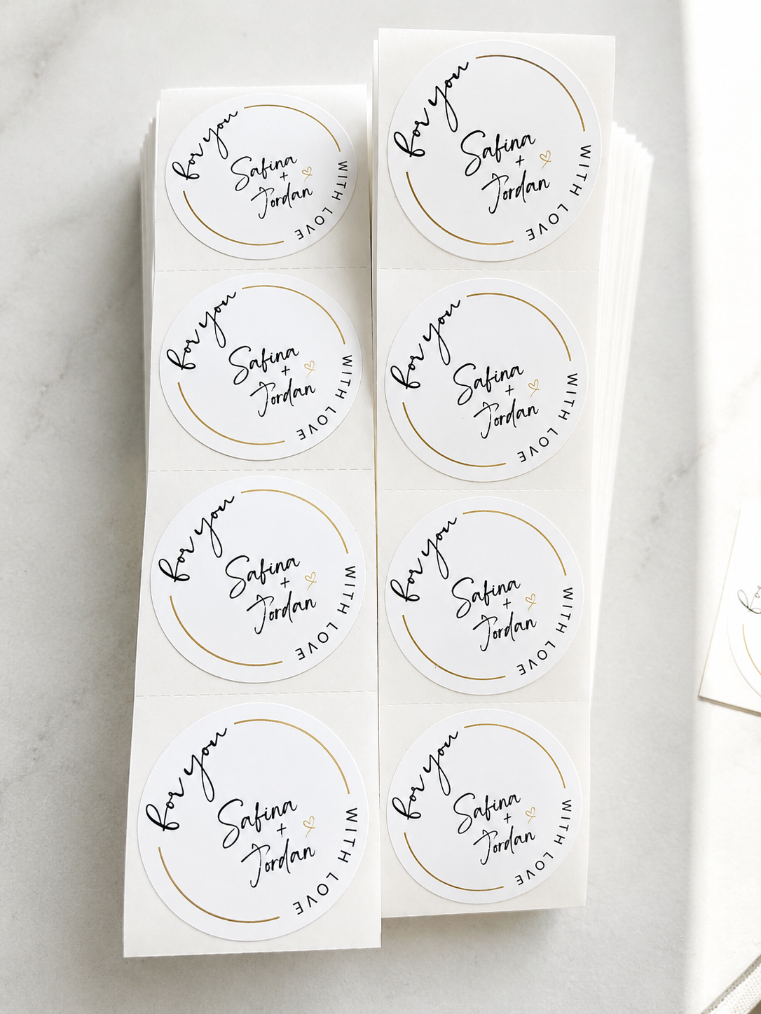 1.5" Circle Custom Logo Stickers