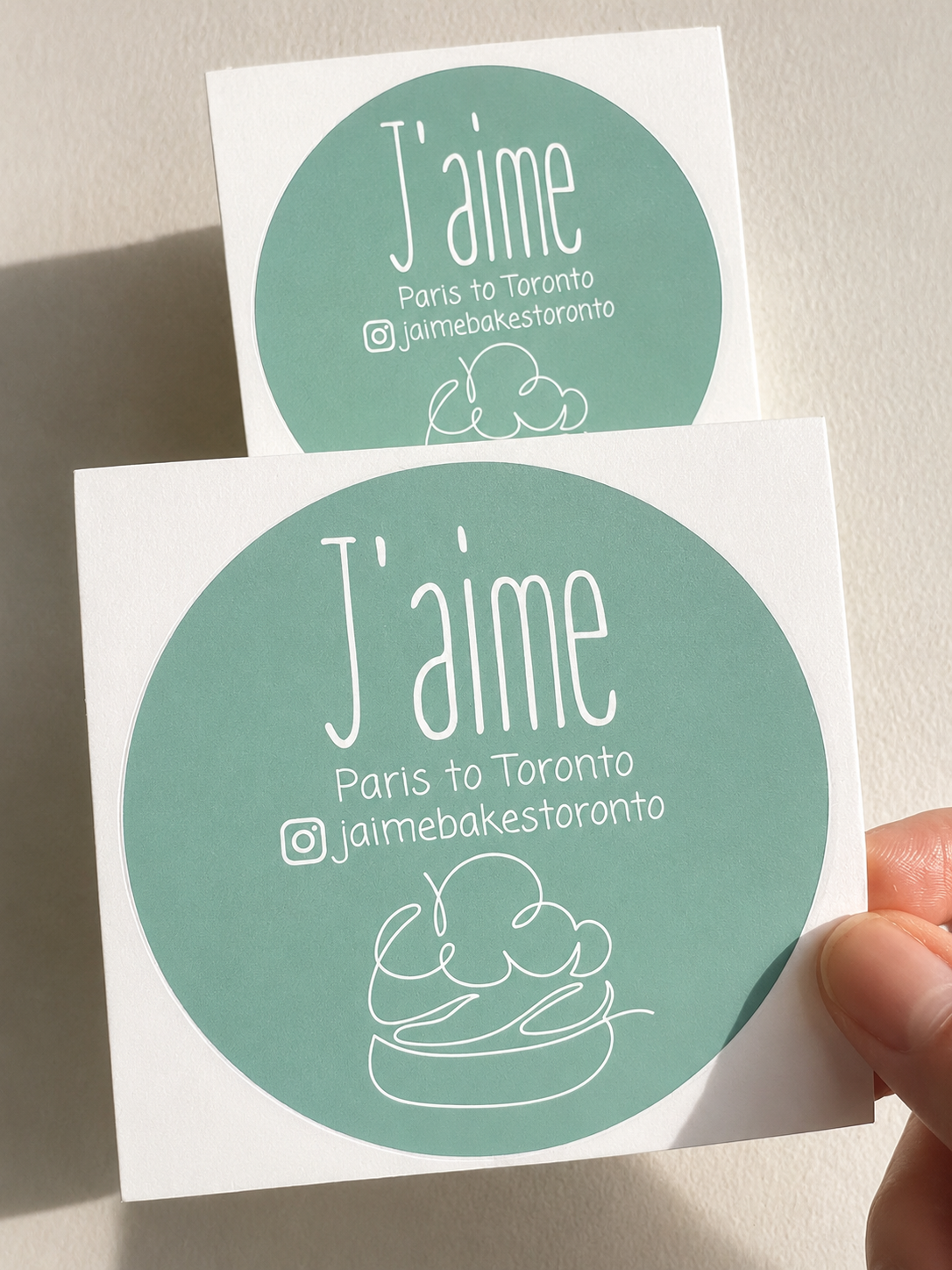 3" Circle Custom Logo Stickers