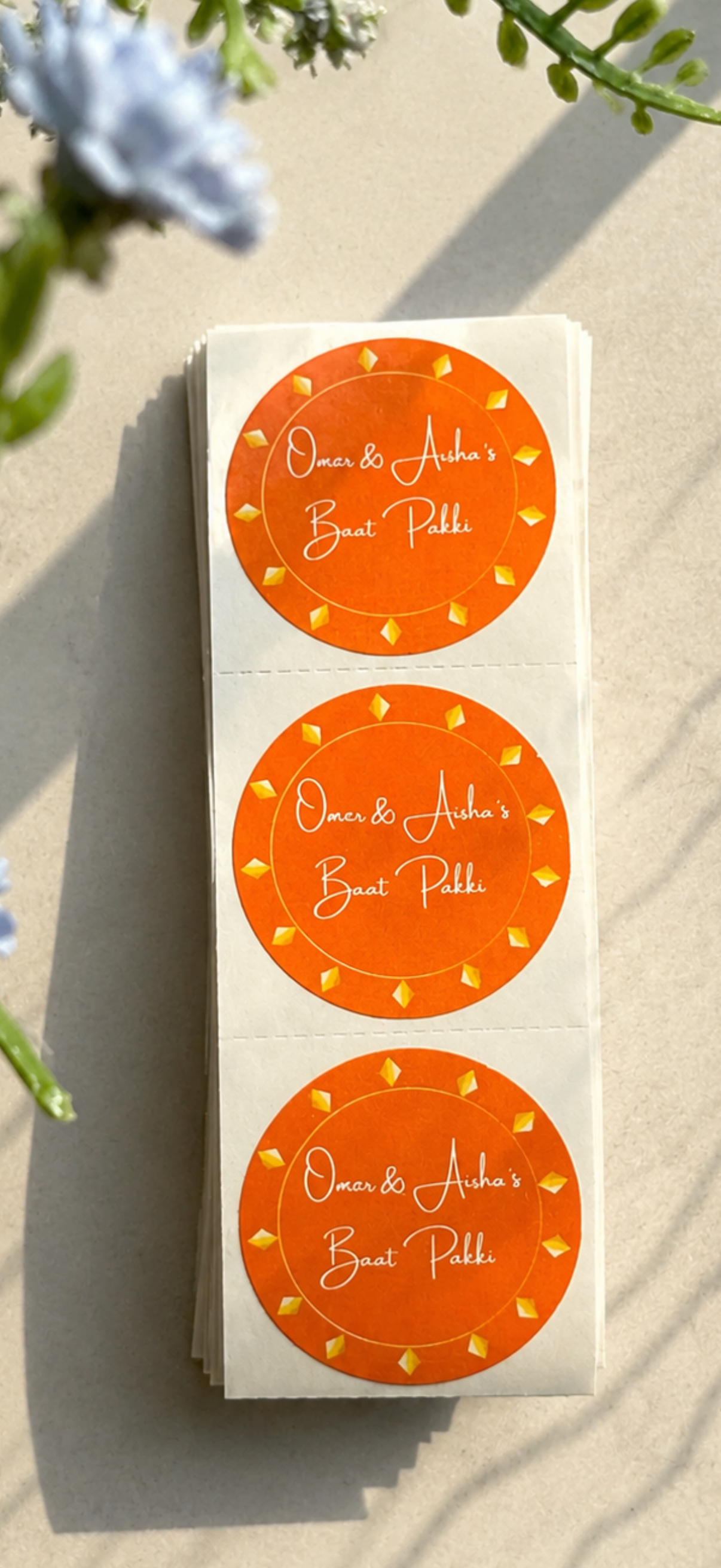 3" Circle Custom Logo Stickers