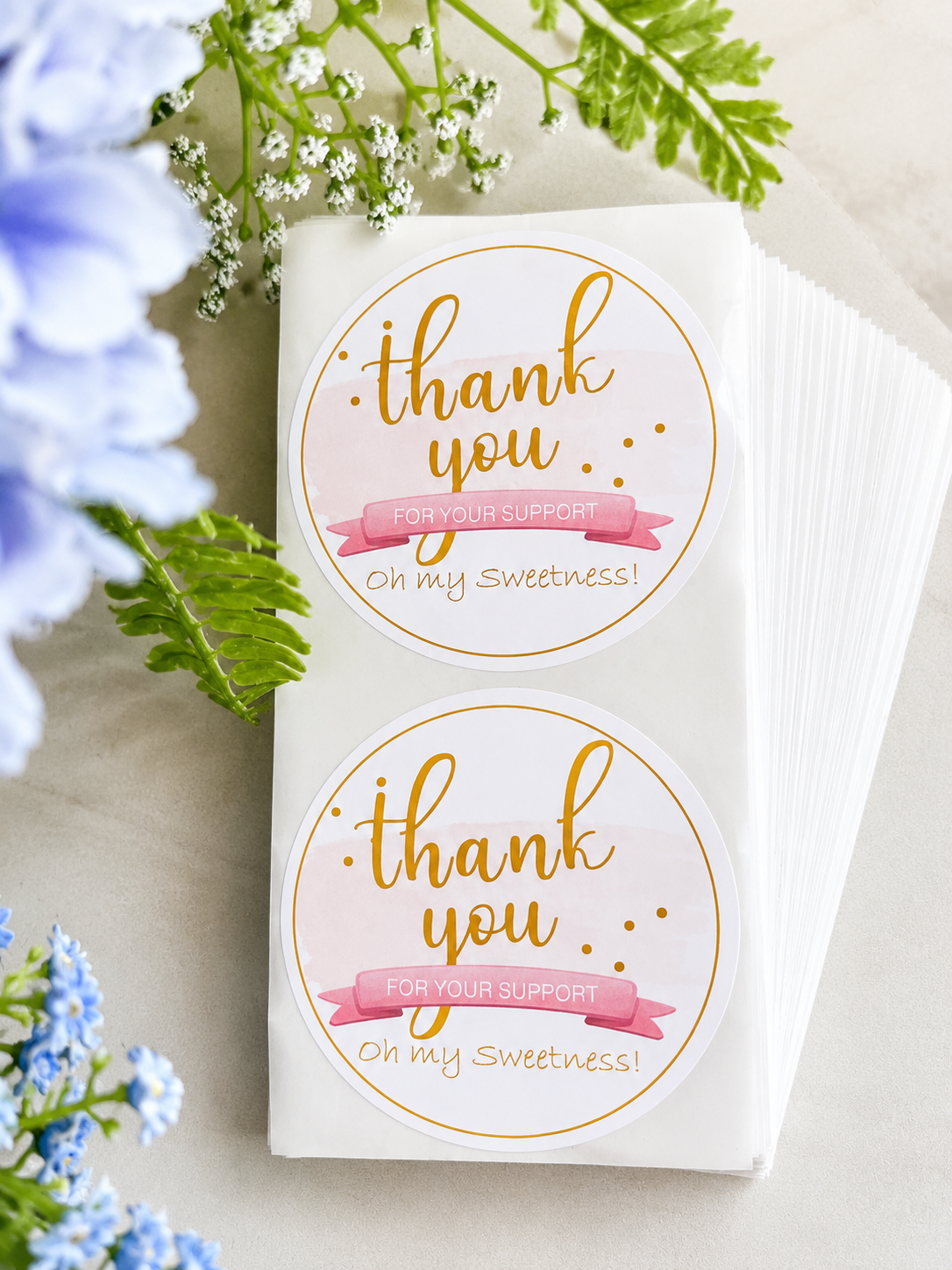 3" Circle Custom Logo Stickers