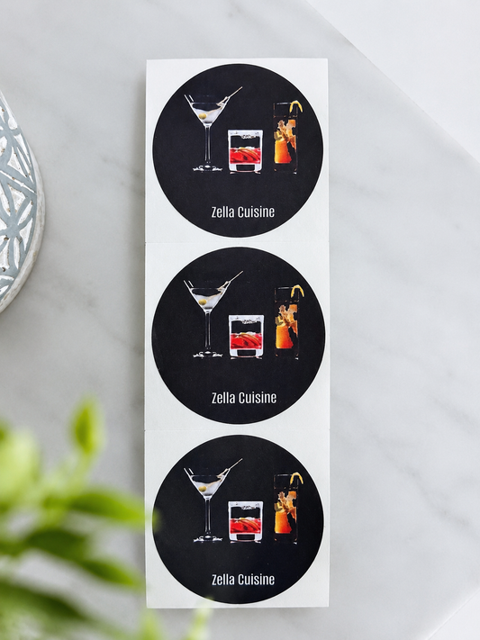 1.5" Circle Custom Logo Stickers