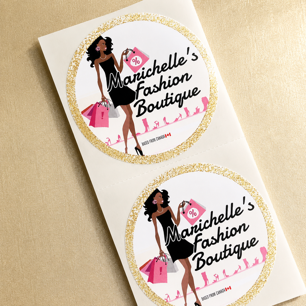 2" Circle Custom Logo Stickers