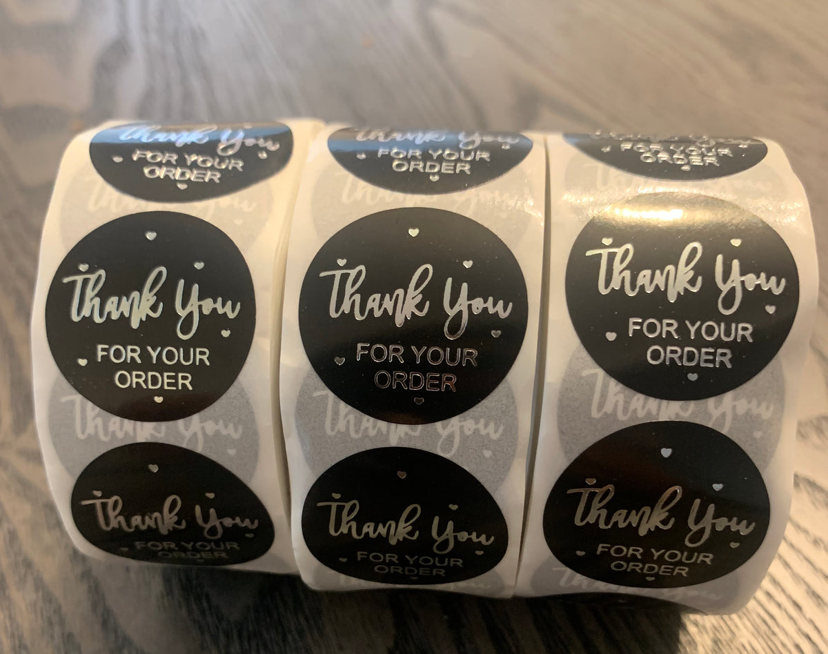 Thank you for your order stickers | sticker roll | small business stickers | 500 stickers | packaging order stickers | packing stickers | thank you | ship