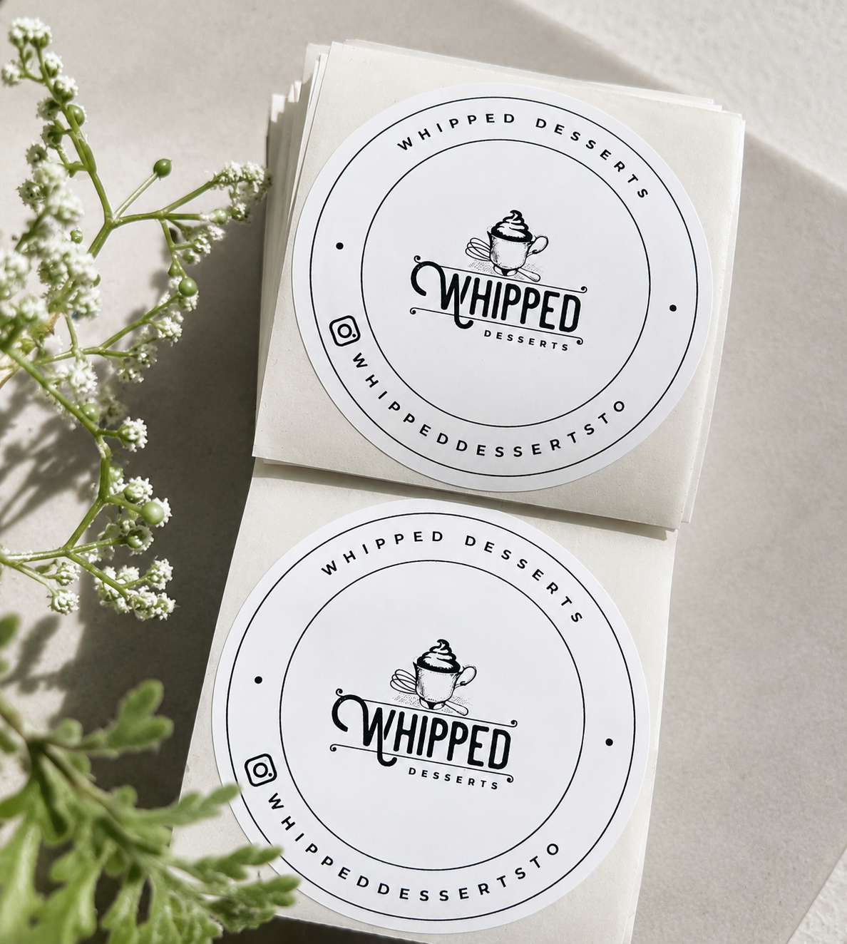 3" Circle Custom Logo Stickers