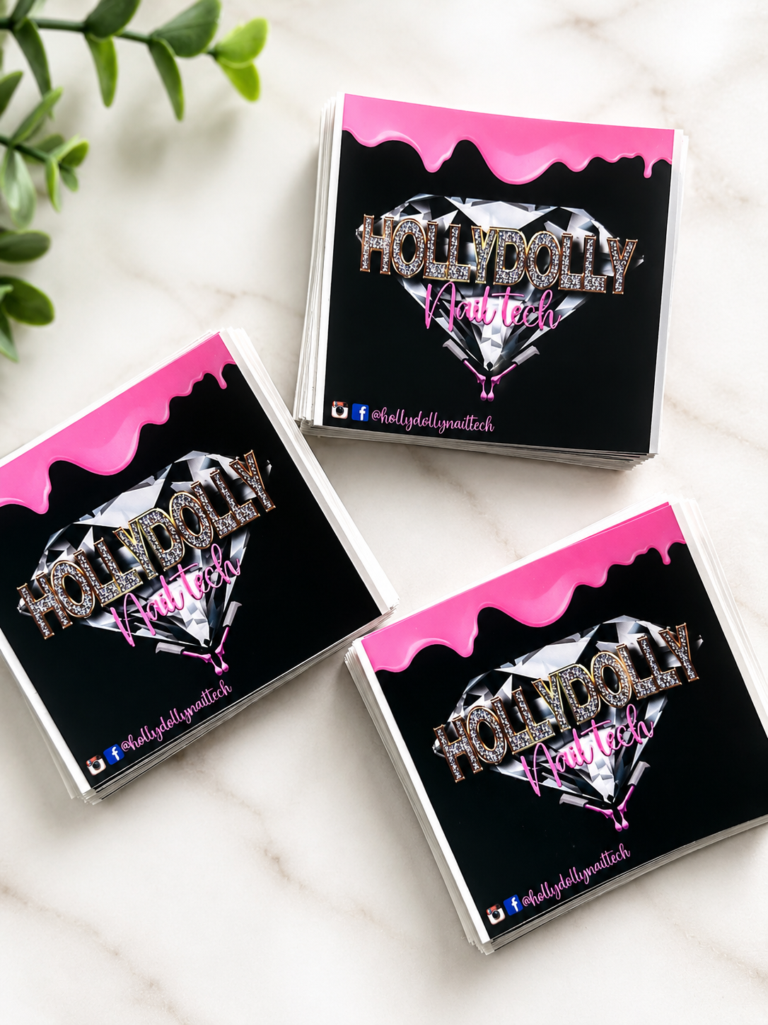 2x2" Square Custom Logo Stickers