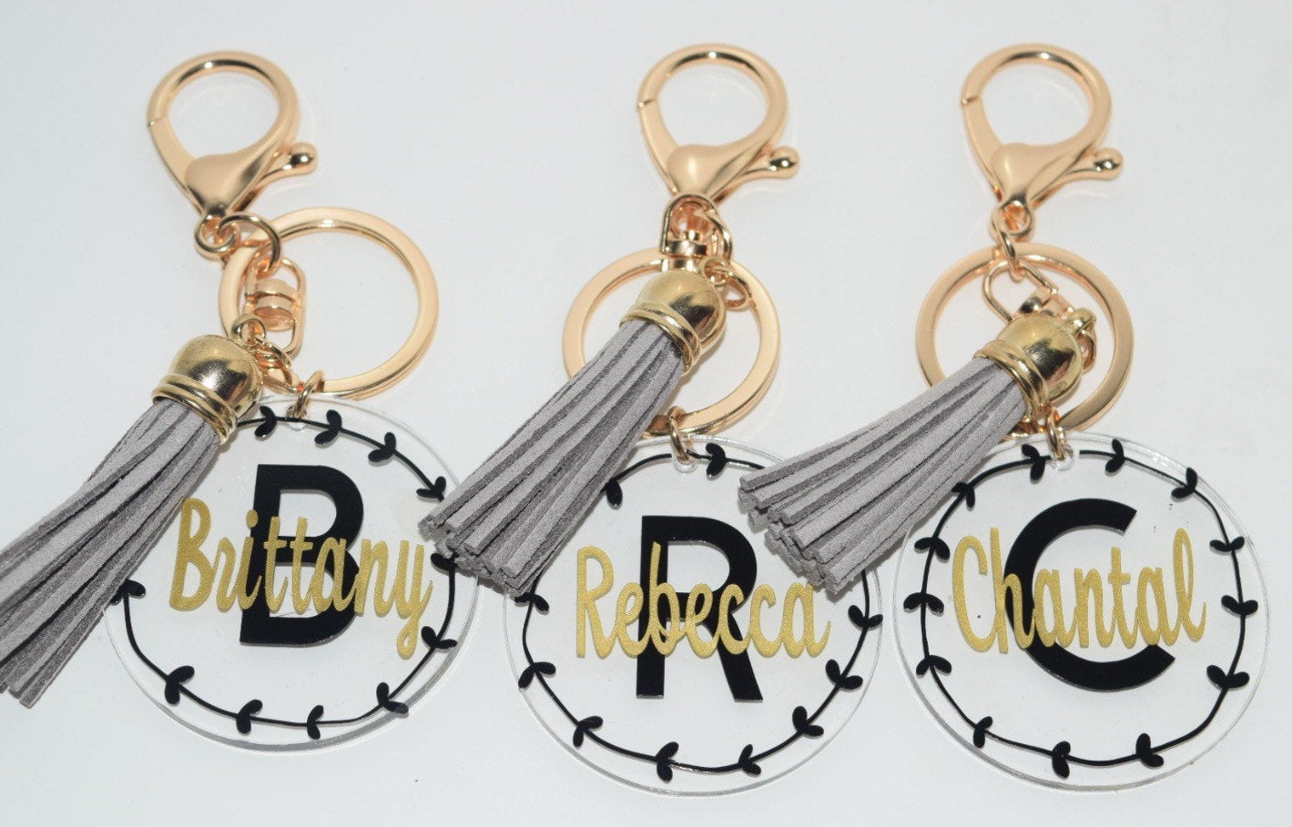 Custom Name Keychain | Mom Keychain | Bride key | monogram Keychains | Monogram Key Chain | Monogram Key Fob | Custom Keychain with Tassel | - Creationz By Saba