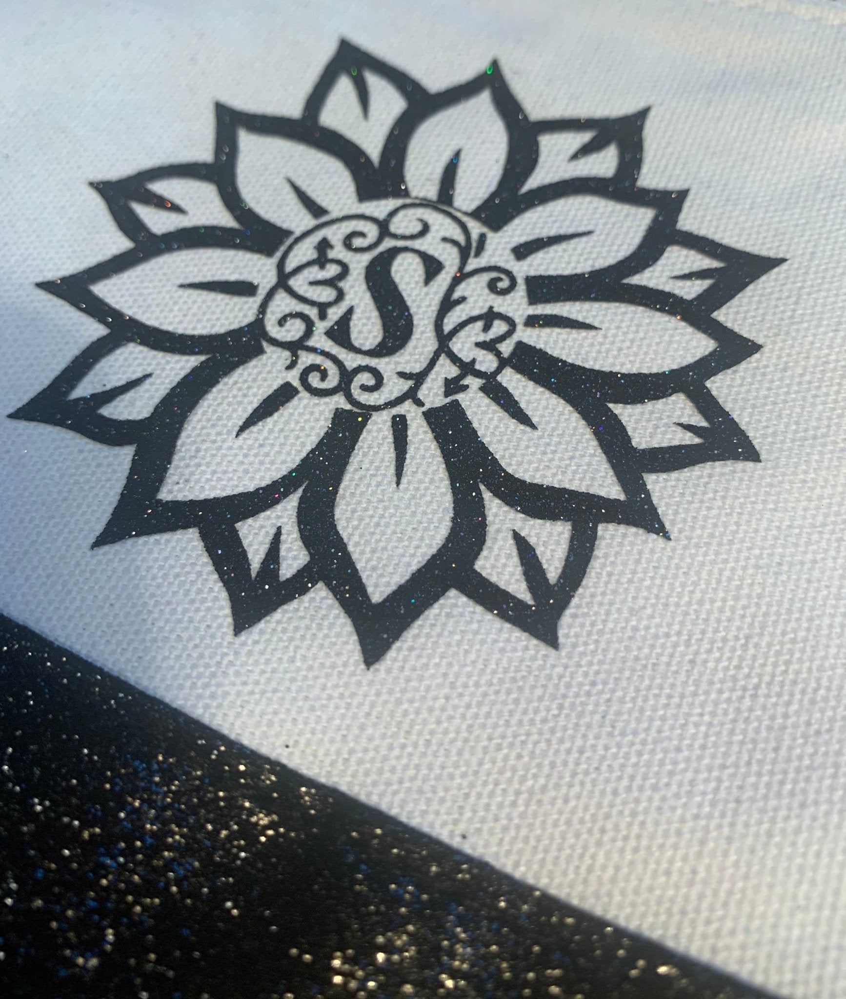 Custom Sunflower Monogram Bag | Custom Design Your Makeup Bag | Personalized Makeup Bag | Mask Bag | Accessory Bag | Maid of Honor Gift | - Creationz By Saba