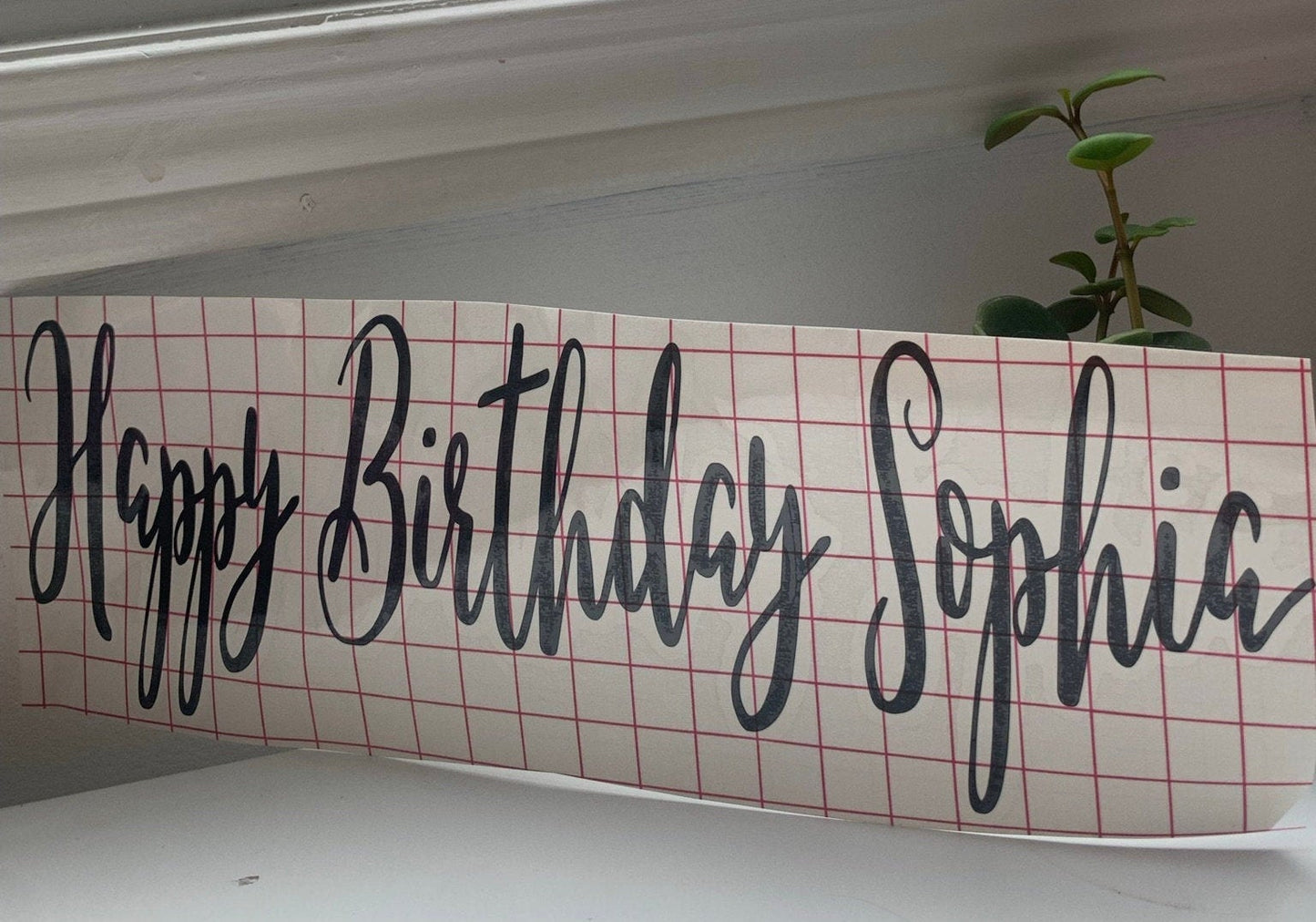 Custom Vinyl Balloon Label | Happy Birthday Balloon Label | Personalized Decals | Helium Balloon Label | Custom Decor | Custom Balloon | - Creationz By Saba