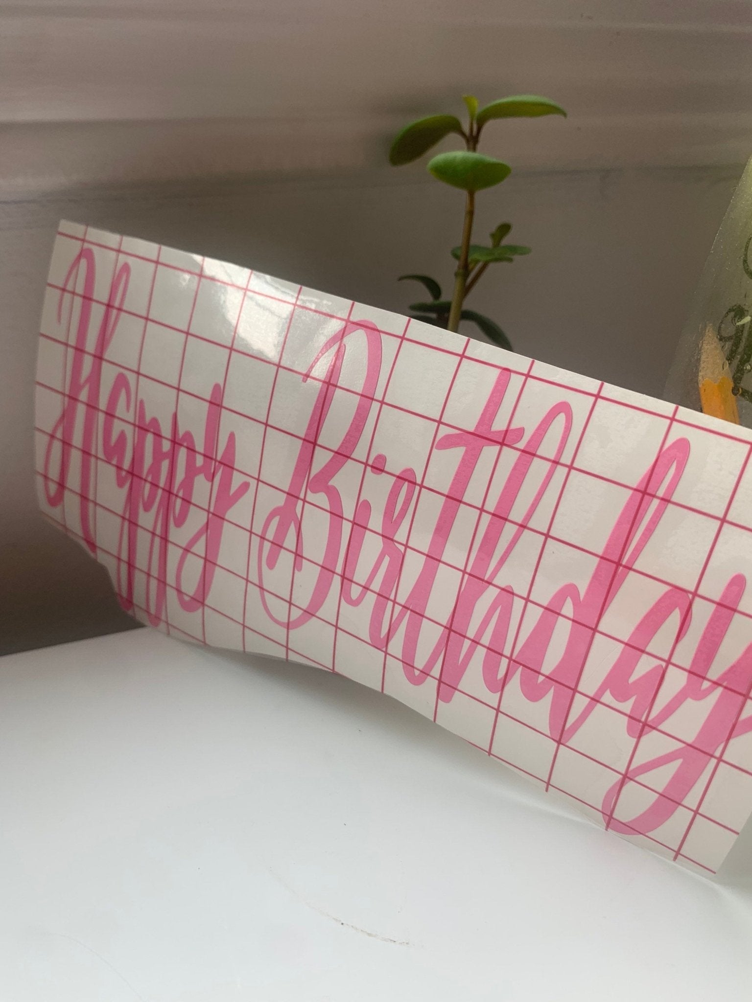 Custom Vinyl Balloon Label | Happy Birthday Balloon Label | Personalized Decals | Helium Balloon Label | Custom Decor | Custom Balloon | - Creationz By Saba