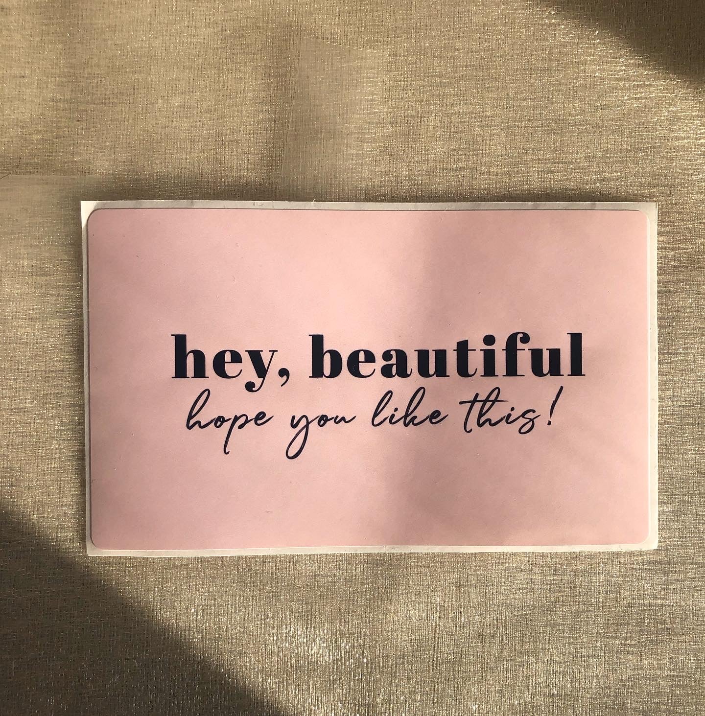 Hey Beautiful Packaging Label - Creationz By Saba