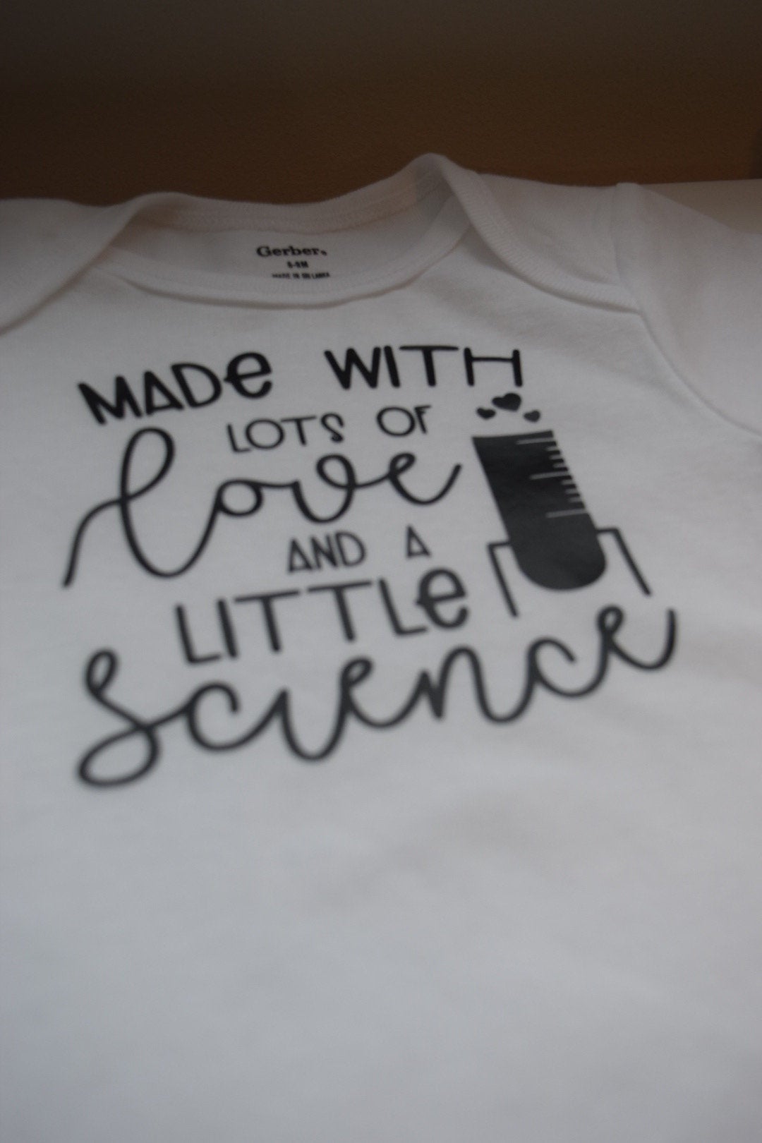 Made With Love And Science Baby Onesie® | Love and Science Baby Onesie® | IVF Baby Onesie® | Rainbow Baby | Miracle Baby Onesie | Baby Boy - Creationz By Saba