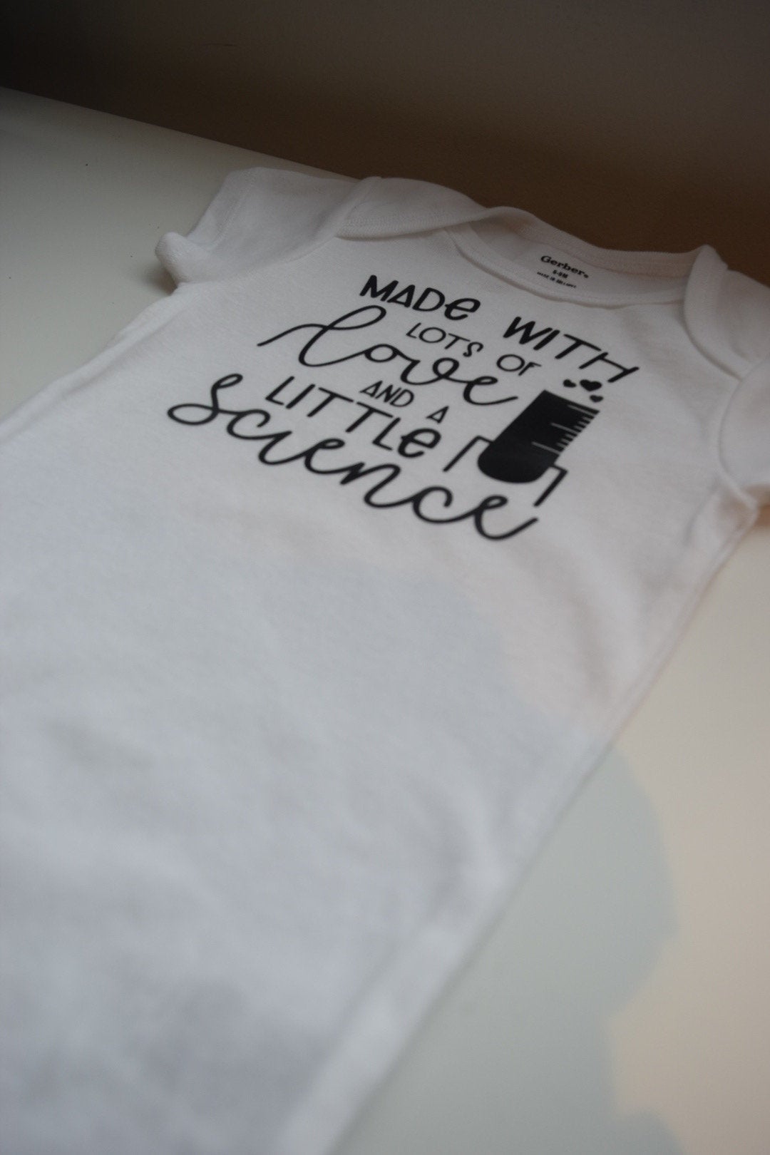 Made With Love And Science Baby Onesie® | Love and Science Baby Onesie® | IVF Baby Onesie® | Rainbow Baby | Miracle Baby Onesie | Baby Boy - Creationz By Saba