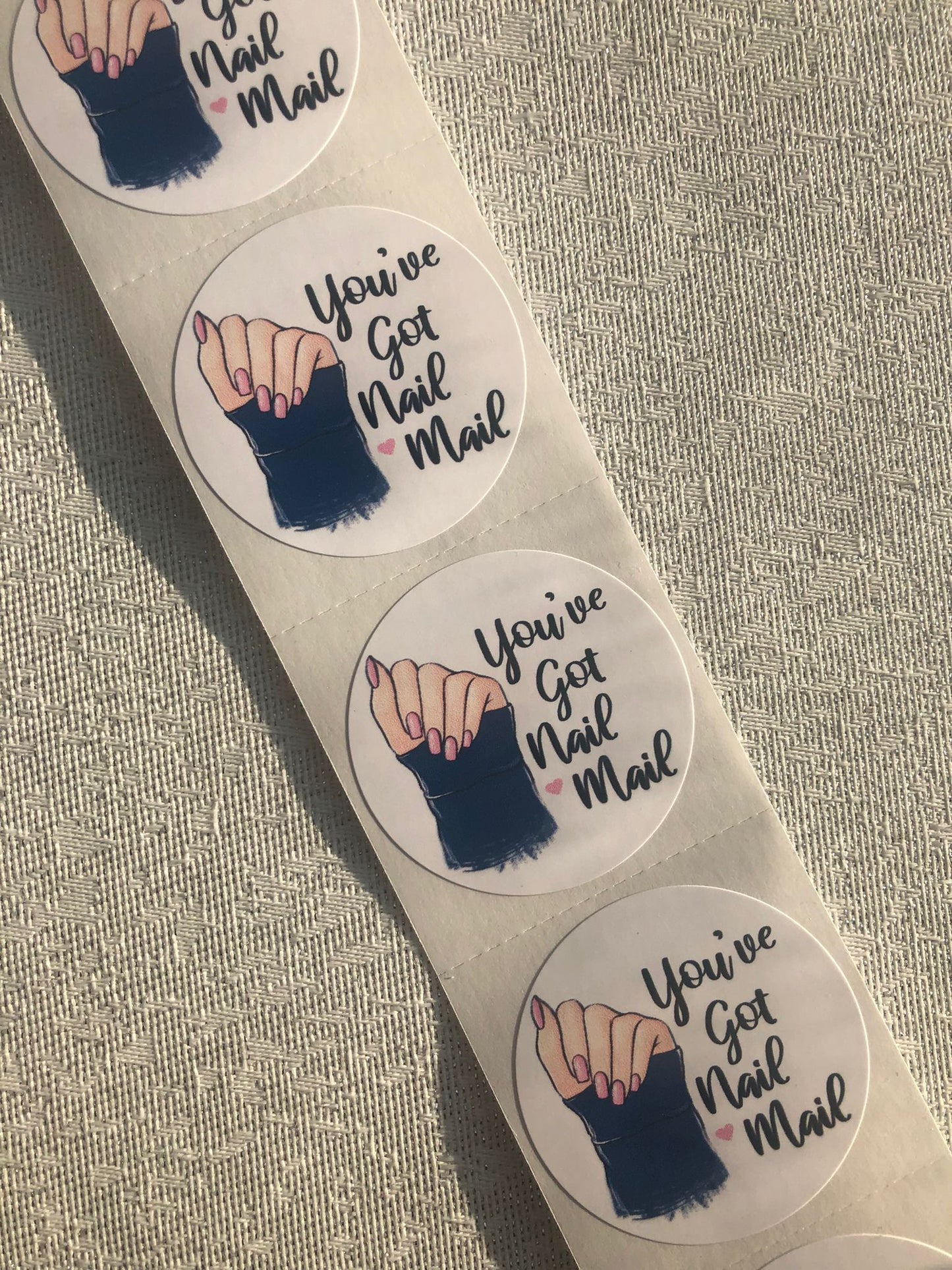 Nail Mail Circle Stickers - Creationz By Saba