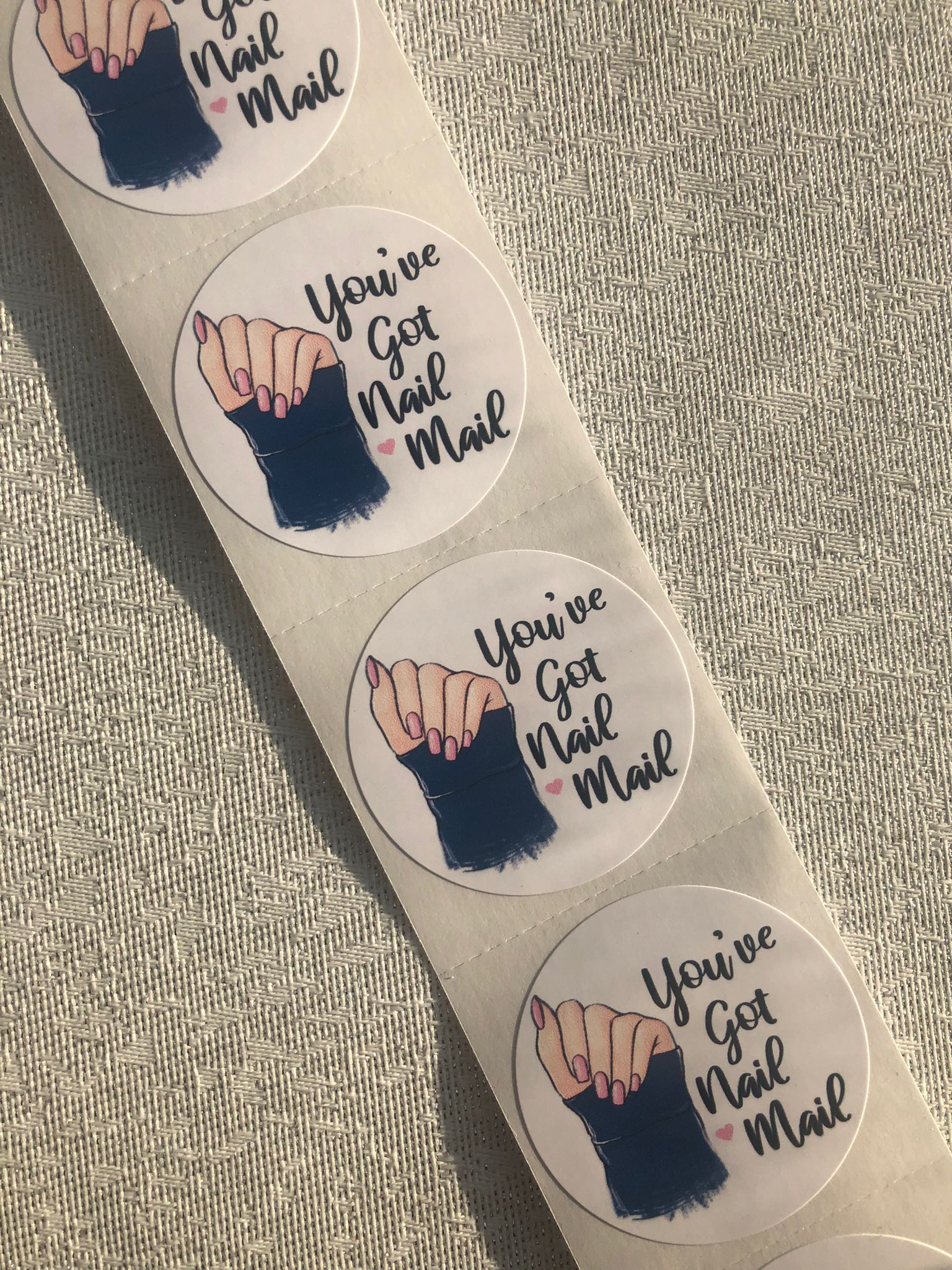 Nail Mail Circle Stickers - Creationz By Saba