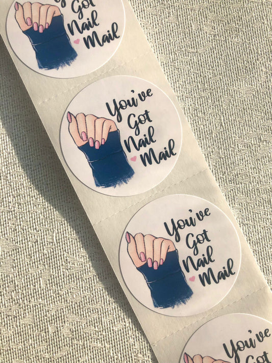 Nail Mail Circle Stickers - Creationz By Saba