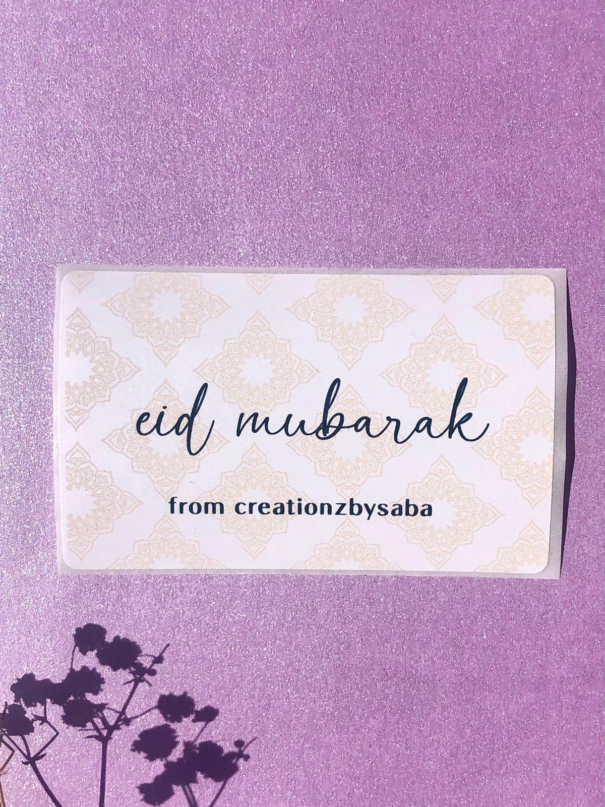Personalized Eid Sticker - Creationz By Saba
