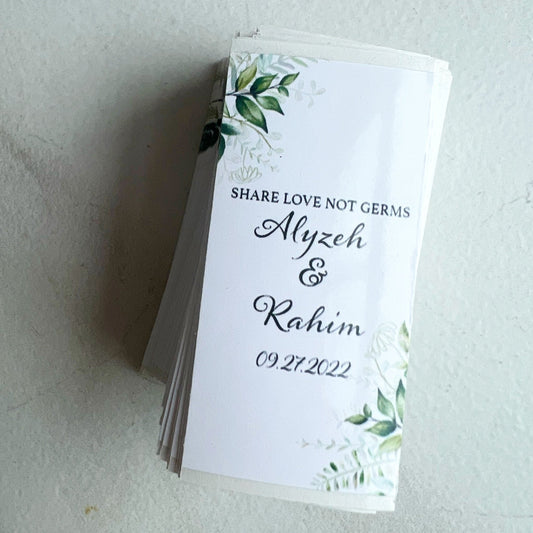 Wedding Stickers | Bridal Shower Stickers | Wedding Favour Stickers | Wedding Shower | Favour Stickers | Floral Wedding Stickers | - Creationz By Saba