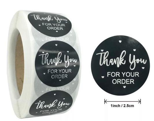 Thank you for your order stickers | sticker roll | small business stickers | 500 stickers | packaging order stickers | packing stickers | thank you | ship